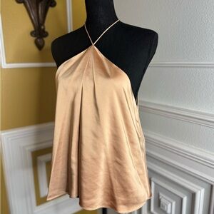 Obando Collective Elegant Tan Halter Top